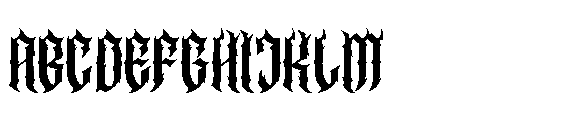 Exilium Font UPPERCASE
