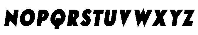 Existential Black Condensed Italic Font UPPERCASE