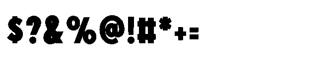 Existential Black Condensed Font OTHER CHARS