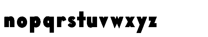 Existential Black Condensed Font LOWERCASE