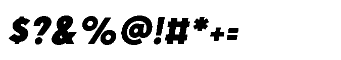 Existential Black Italic Font OTHER CHARS