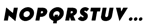 Existential Black Italic Font UPPERCASE