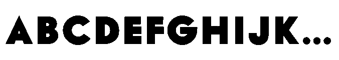 Existential Black Font UPPERCASE