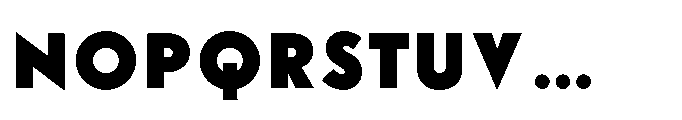 Existential Black Font UPPERCASE