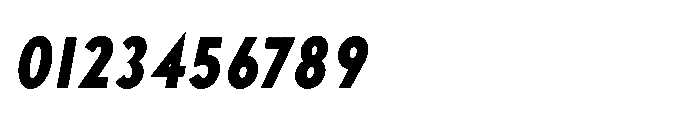 Existential Bold Condensed Italic Font OTHER CHARS