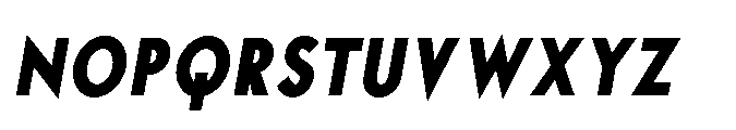 Existential Bold Condensed Italic Font UPPERCASE
