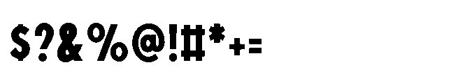 Existential Bold Condensed Font OTHER CHARS