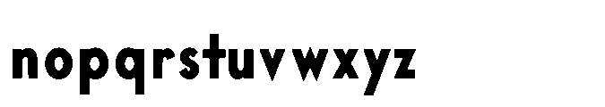 Existential Bold Condensed Font LOWERCASE
