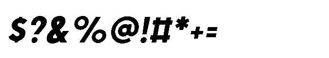 Existential Bold Italic Font OTHER CHARS
