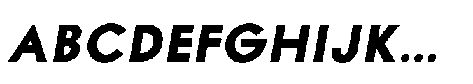 Existential Bold Italic Font UPPERCASE