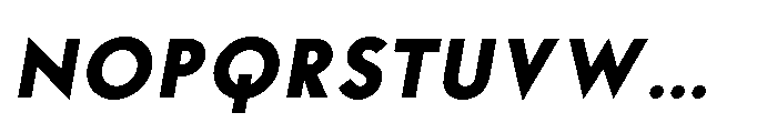 Existential Bold Italic Font UPPERCASE