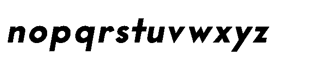 Existential Bold Italic Font LOWERCASE
