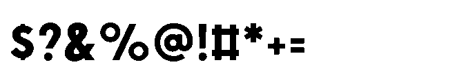 Existential Bold Font OTHER CHARS