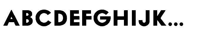Existential Bold Font UPPERCASE