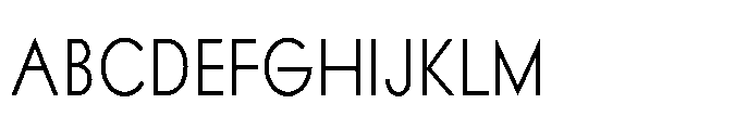 Existential Condensed Font UPPERCASE