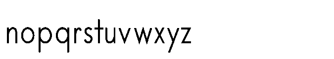 Existential Condensed Font LOWERCASE