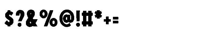 Existential Extra Bold Condensed Font OTHER CHARS