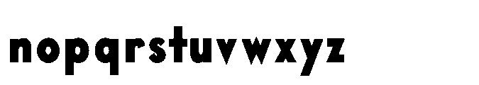 Existential Extra Bold Condensed Font LOWERCASE