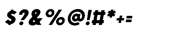 Existential Extra Bold Italic Font OTHER CHARS