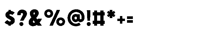 Existential Extra Bold Font OTHER CHARS