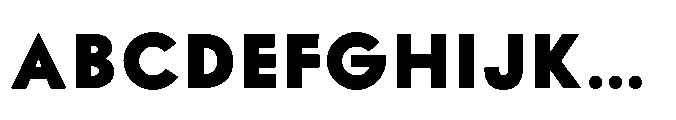 Existential Extra Bold Font UPPERCASE