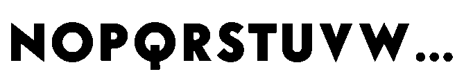 Existential Extra Bold Font UPPERCASE