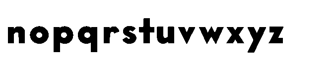 Existential Extra Bold Font LOWERCASE