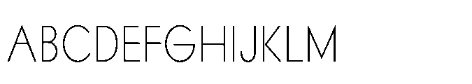 Existential Extra Light Condensed Font UPPERCASE