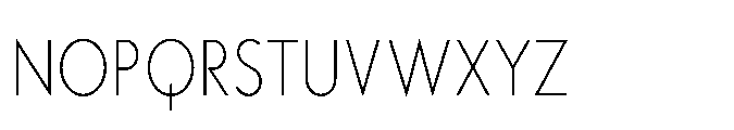 Existential Extra Light Condensed Font UPPERCASE