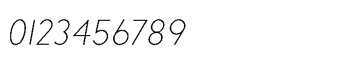 Existential Extra Light Italic Font OTHER CHARS