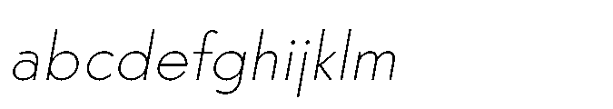 Existential Extra Light Italic FONT