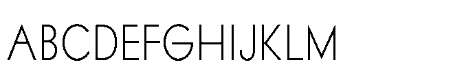 Existential Light Condensed Font UPPERCASE
