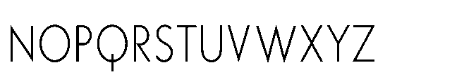 Existential Light Condensed Font UPPERCASE