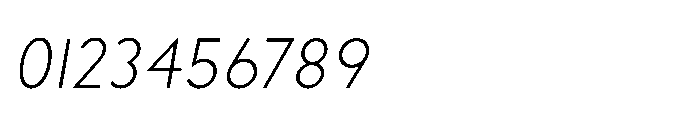 Existential Light Italic Font OTHER CHARS