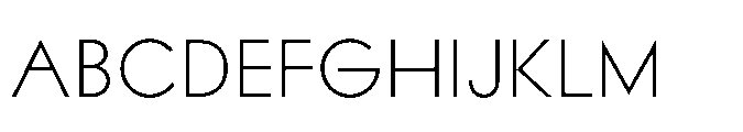 Existential Light Font UPPERCASE