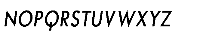 Existential Medium Condensed Italic Font UPPERCASE