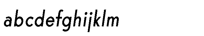 Existential Medium Condensed Italic FONT