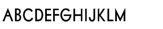 Existential Medium Condensed Font UPPERCASE
