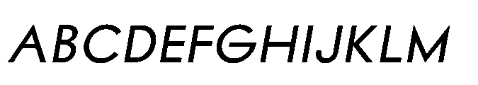 Existential Medium Italic Font UPPERCASE