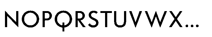 Existential Medium Font UPPERCASE