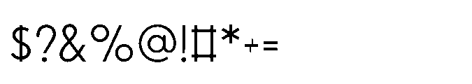 Existential Regular Font OTHER CHARS