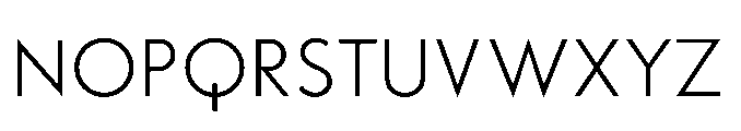Existential Regular Font UPPERCASE