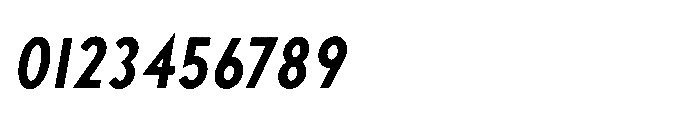 Existential Semi Bold Condensed Italic Font OTHER CHARS