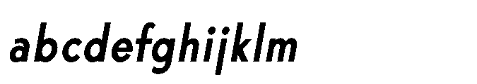 Existential Semi Bold Condensed Italic FONT
