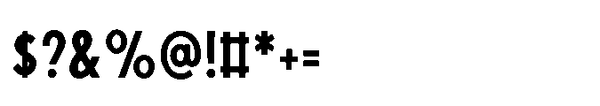 Existential Semi Bold Condensed Font OTHER CHARS