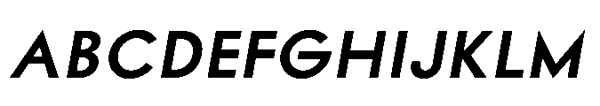 Existential Semi Bold Italic Font UPPERCASE