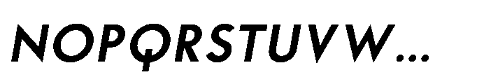 Existential Semi Bold Italic Font UPPERCASE