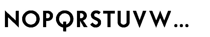 Existential Semi Bold Font UPPERCASE