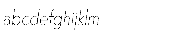 Existential Thin Condensed Italic FONT