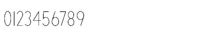 Existential Thin Condensed Font OTHER CHARS